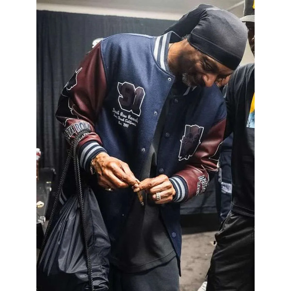 Snoop Dogg Classic Joy Varsity Jacket for Men Snoop Dogg Classic Joy Varsity Jacket for Men