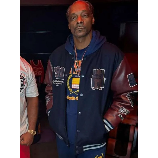 Snoop Dogg Classic Joy Varsity Jacket for Men Snoop Dogg Classic Joy Varsity Jacket for Men