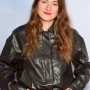 Camille Etienne Black Leather Jacket