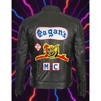 Pagan MC Black Leather Jacket