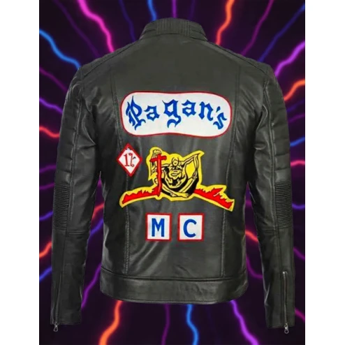 Pagan MC Black Leather Jacket