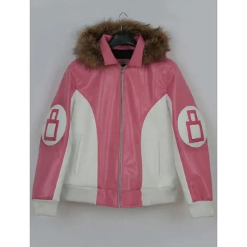 Parka Hooded 8 Ball Leather Jacket