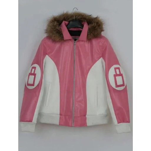 Parka Hooded 8 Ball Leather Jacket