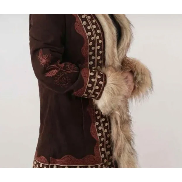 Sylvie Russo Classic Brown Shearling Coat