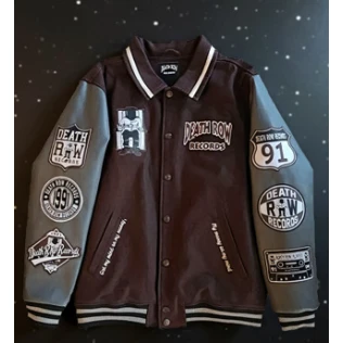 The Death Row Records Varsity Jacket The Death Row Records Varsity Jacket