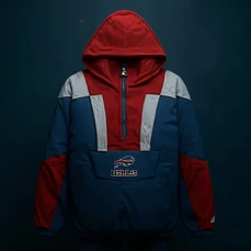 Vintage Style Buffalo-Inspired Sports Jacket