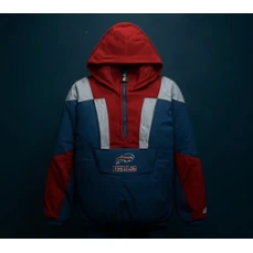Vintage Style Buffalo-Inspired Sports Jacket Vintage Style Buffalo-Inspired Sports Jacket