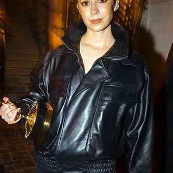 77th Emmy Awards Cristin Milioti Leather Jacket