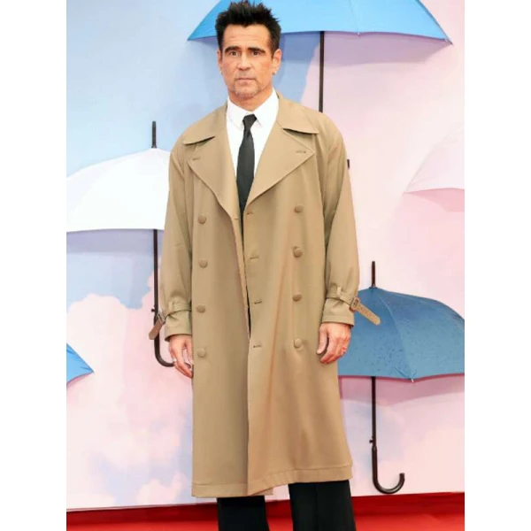 A Big Bold Beautiful Journey Colin Farrell Beige Coat