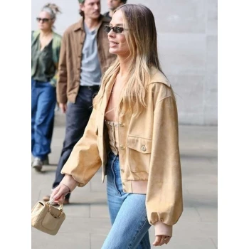 A Big Bold Beautiful Journey Margot Robbie Beige Jacket A Big Bold Beautiful Journey Margot Robbie Beige Jacket