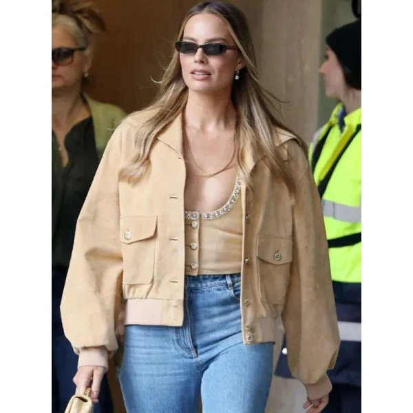 A Big Bold Beautiful Journey Margot Robbie Beige Jacket