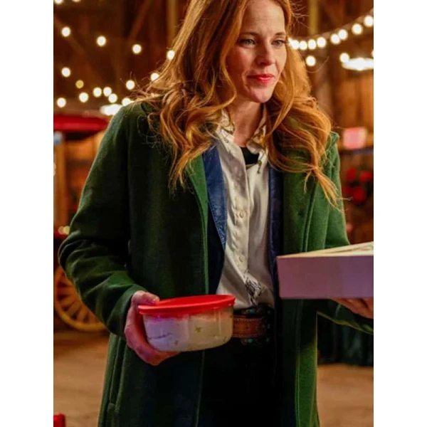 A Cherry Pie Christmas Katie Leclerc Green Coat