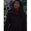 A Gingerbread Christmas Tiya Sircar Purple Coat