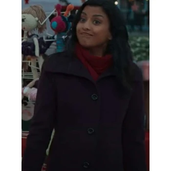 A Gingerbread Christmas Tiya Sircar Purple Coat