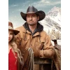 A Royal Montana Christmas 2025 Warren Christie Brown Jacket