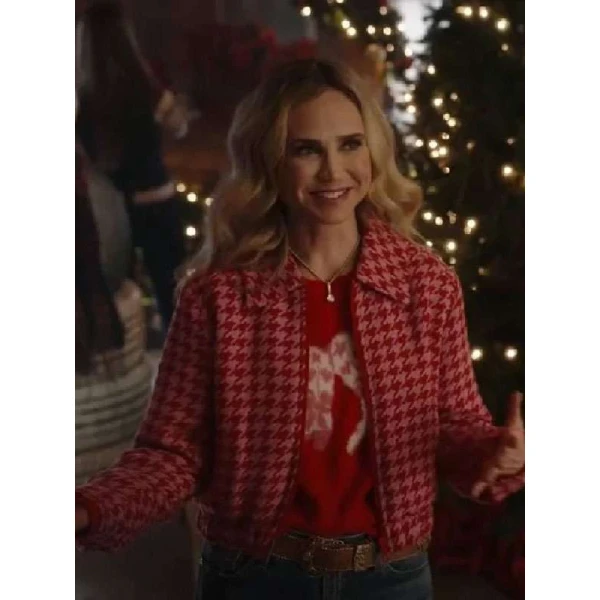 A Royal Montana Christmas Fiona Gubelmann Houndstooth Jacket A Royal Montana Christmas Fiona Gubelmann Houndstooth Jacket