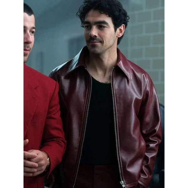 A Very Jonas Christmas Movie Joe Jonas Leather Jacket