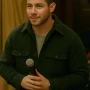 A Very Jonas Christmas Movie Nick Jonas Green Jacket