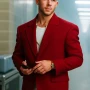 A Very Jonas Christmas Movie Nick Jonas Red Blazer