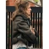 Abby Elliott All Her Fault Shearling Leather Jacket