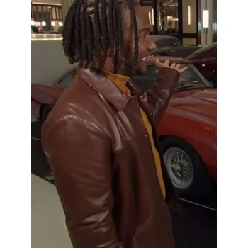 Access Hollywood Scott Evans Leather Jacket