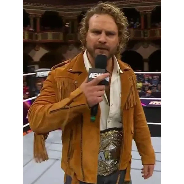 Adam Page Brown Fringe Leather Jacket