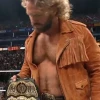 Adam Page Brown Fringe Leather Jacket