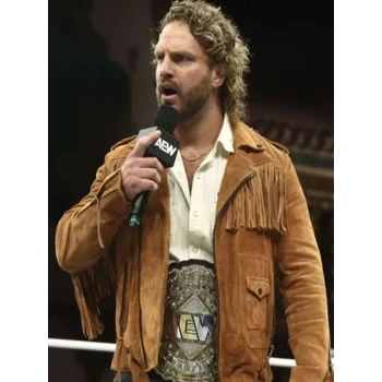 Adam Page Brown Fringe Leather Jacket Adam Page Brown Fringe Leather Jacket