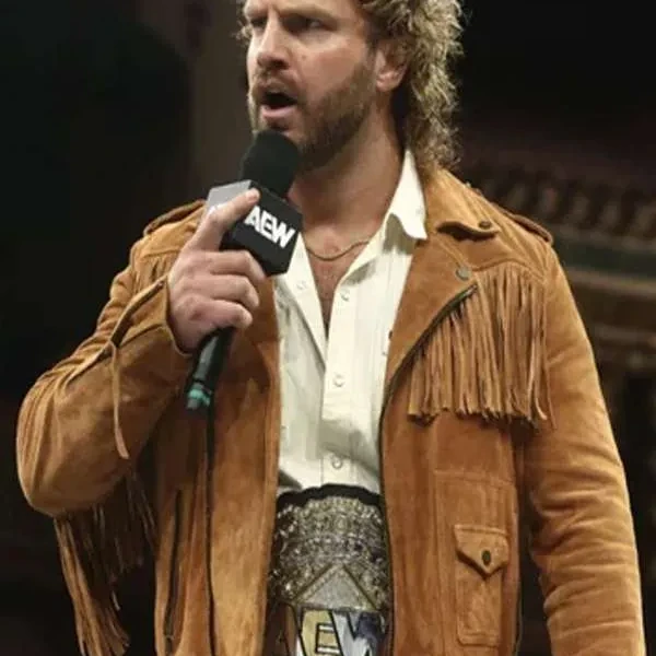 Adam Page Brown Fringe Leather Jacket