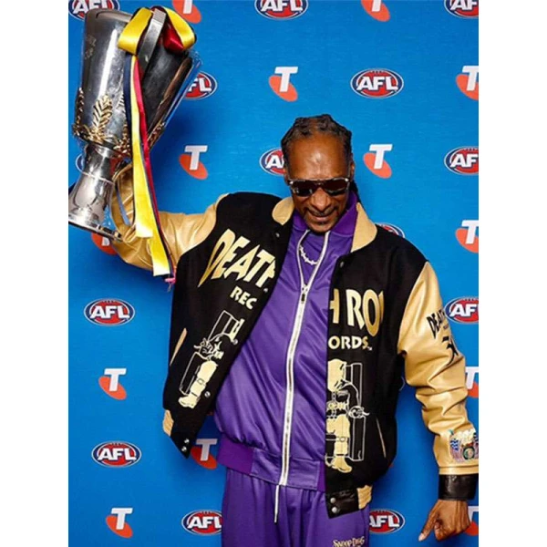 AFL 2025 Grand Final Snoop Dogg Varsity Jacket AFL 2025 Grand Final Snoop Dogg Varsity Jacket