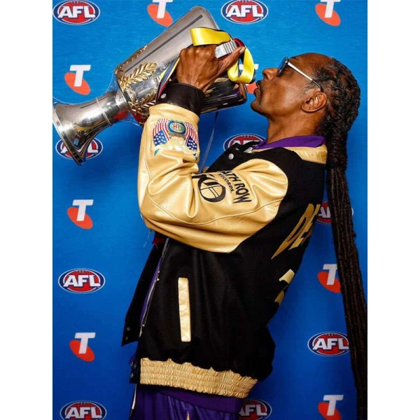 AFL 2025 Grand Final Snoop Dogg Varsity Jacket AFL 2025 Grand Final Snoop Dogg Varsity Jacket