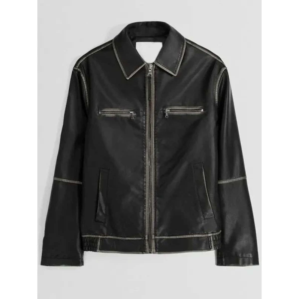 Aimee Lou Wood Daddy Issues S02 Leather Jacket