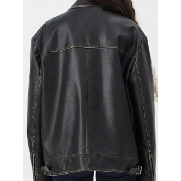 Aimee Lou Wood Daddy Issues S02 Leather Jacket