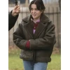 Aimee Lou Wood Daddy Issues S02 Shearling Leather Jacket