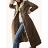Aimee Lou Wood Daddy Issues Shearling Leather Coat