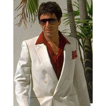 Tony Montana white suit and red shirt Tony Montana white suit and red shirt