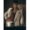 Tony Montana white suit and red shirt