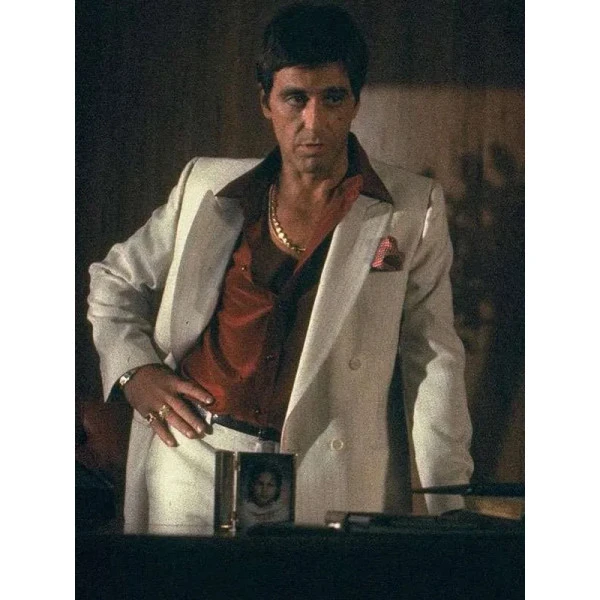 Tony Montana white suit and red shirt Tony Montana white suit and red shirt