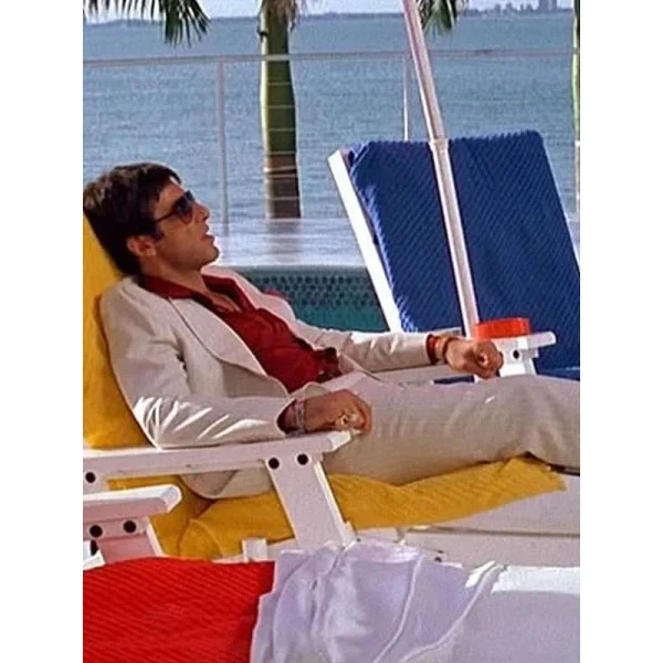 Tony Montana white suit and red shirt Tony Montana white suit and red shirt