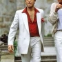 Tony Montana white suit and red shirt