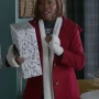 Aleta Myles Christmas On Duty Red Hooded Coat