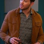 Alexander Kiriakis Days of Our Lives Brown Suede Jacket