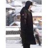 Alexandra Breckenridge My Secret Santa Black Puffer Coat