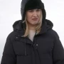 Alexandra Breckenridge My Secret Santa Black Puffer Coat