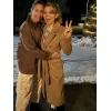 Ali Liebert The Christmas Baby Brown Wool Coat