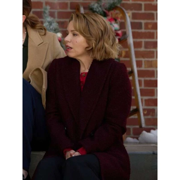 Ali Liebert The Christmas Baby Maroon Coat