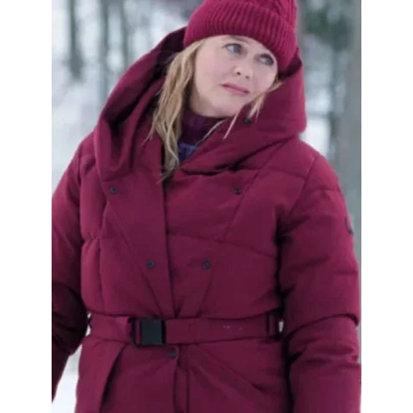 Alicia Silverstone A Merry Little Ex-Mas Hooded Puffer Coat