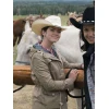 Alisha Newton Heartland Beige Cotton Jacket Alisha Newton Heartland Beige Cotton Jacket