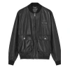 Alison Victoria Sin City Rehab Bomber Leather Jacket