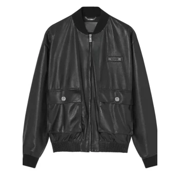 Alison Victoria Sin City Rehab Bomber Leather Jacket